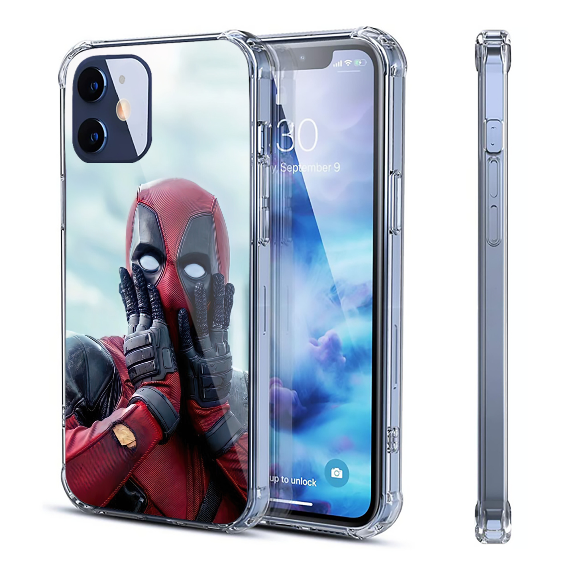 （画像用） Deadpool デッドプール 【iPhone 12シリーズ対応】透明スマホケース（クリアソフトケース）